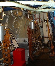 The restored starboard boiler